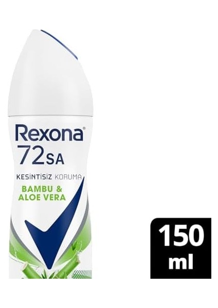 Rexona Kadın Sprey Deodorant Bambu & Aloe Vera 150 ml