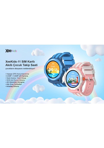 4g Lte Wi-Fi Destekli Sım Kartlı Akıllı Çocuk Saati – Görüntülü Görüşme, 2 Mp Kamera, Gps Takip, Suya Dayanıklı modelleri