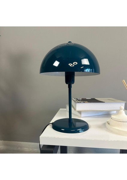 Mantar Masa Lambası Deniz Yeşili Modern Metal Masa Aydınlatma Modelleri Çalışma Lambası Abajur fiyatları