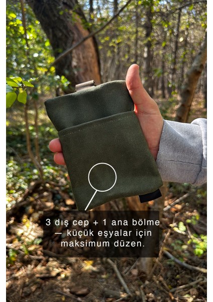 Mumlu Kanvas Edc Bel Çantası – Su Itici Kompakt Erkek Cep Organizatörü modelleri