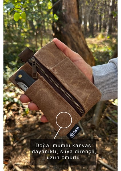 Mumlu Kanvas Edc Bel Çantası – Su Itici Kompakt Erkek Cep Organizatörü modelleri