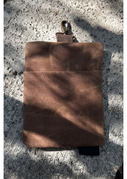 Mumlu Kanvas Edc Bel Çantası – Su Itici Kompakt Erkek Cep Organizatörü