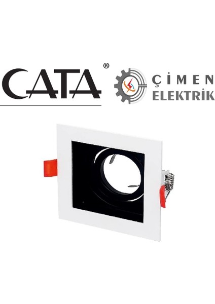 Cata Ct 5222 Beyaz (Siyah) Spot Kasası