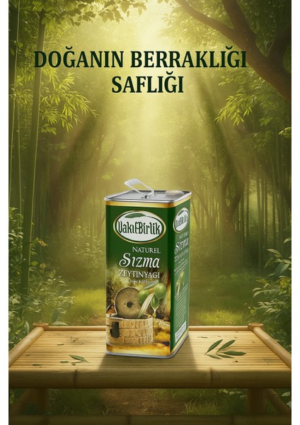 Soğuk Sıkım Sızma Natürel 5 lt (4800 gr) Zeytinyağı