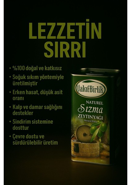 Soğuk Sıkım Sızma Natürel 5 lt (4800 gr) Zeytinyağı fırsatları