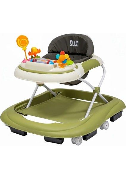 Kidido 3 Kademeli Yükseklik Ayarlı Sallanan Bebek Yürüteci Yeşil