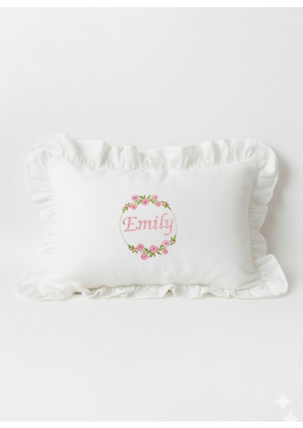 Çiçekli Isme Özel 6 Parça Yenidoğan Set %100 Pamuk Tulum Battaniye Şapka Yastık Puset Örtü Eldiven