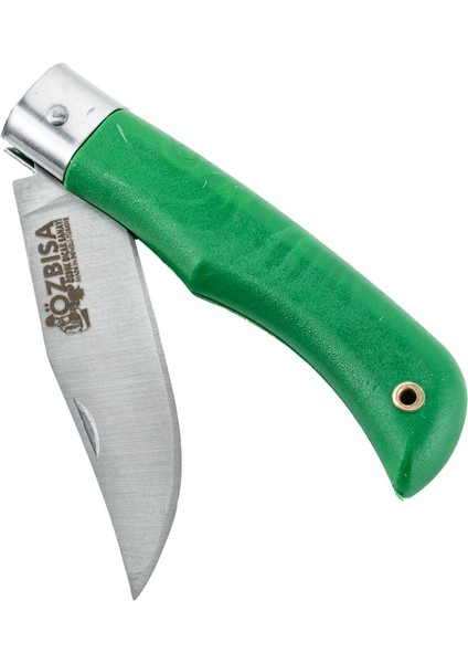 Katlanır Cep Çakısı - Özbısa - El Yapımı - No:1 - Yeşil modelleri