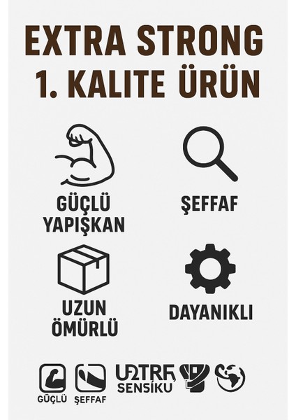 1 Adet-66 Metre Şeffaf Koli Bandı – Extra Strong 40 Micron Kalınlık, Güçlü Yapışkan indirimleri