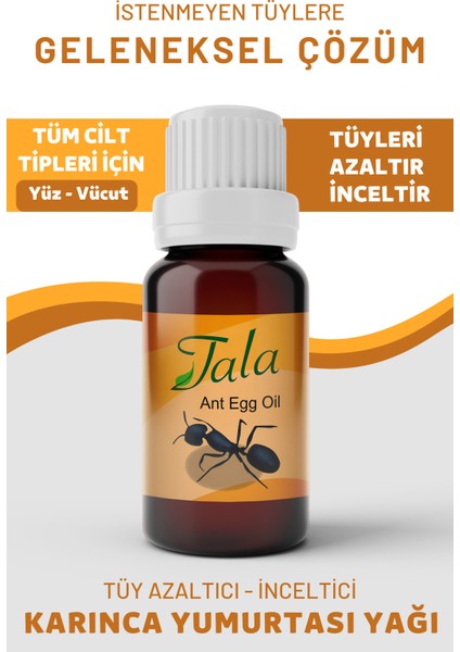 Karınca Yumurtası Yağı Tüy Azaltıcı Tüy İnceltici Tüy Dökücü 20 Ml