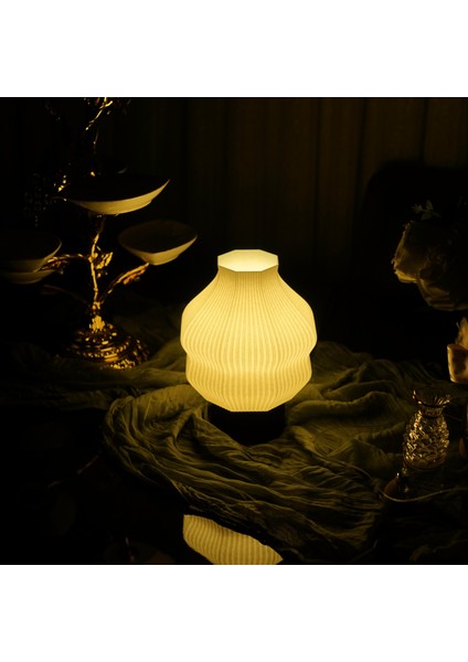 Cappadoccia - Modern Masa ve Gece Lambası – Ambiyans Lambası, Dekoratif LED Abajur, E14 Duy fiyatları