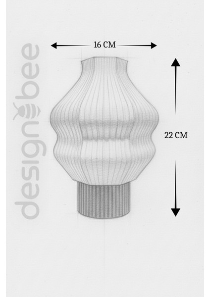 Cappadoccia - Modern Masa ve Gece Lambası – Ambiyans Lambası, Dekoratif LED Abajur, E14 Duy