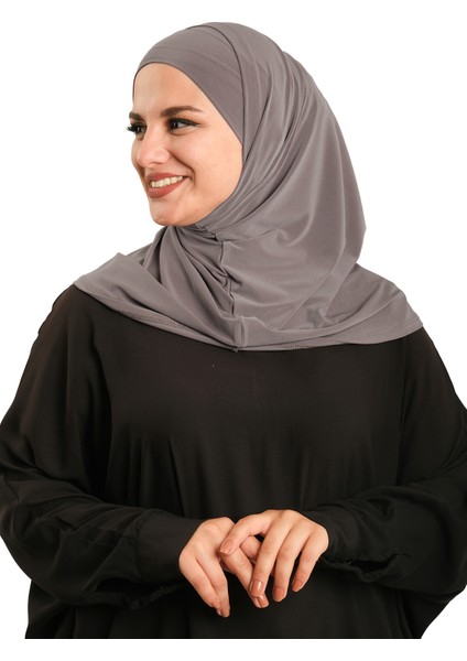 Vizon Pratik Hazır Geçmeli Boru Boneli Ikili Tesettür Eşarp Sandy Düz 2501_10 fiyatları