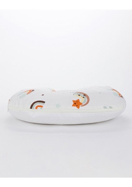 Ergonomik Destekli Bebek Emzirme Yastığı Anne Minderi Çok Amaçlı Mama Yastığı Fermuarlı Yıkanabilir