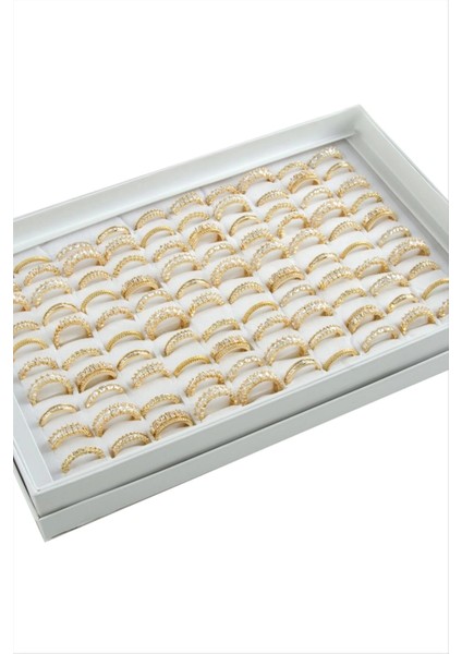 Karışık Lüks Baget Zirkon Taşlı Yüzük fiyatları