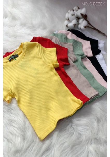 Kız Çocuk 5-14 Yaş Kaşkorse Kısa Kol Body 3130 Sarı indirimleri