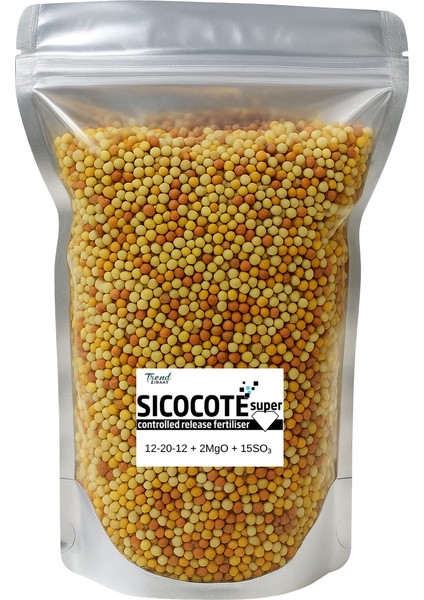 Sıcocote Super Kontrollü Salınımlı Gübre (Crf) – Npk 12-20-12 + 2mgo + 15SO₃. | Made In Eu | 25KG modelleri