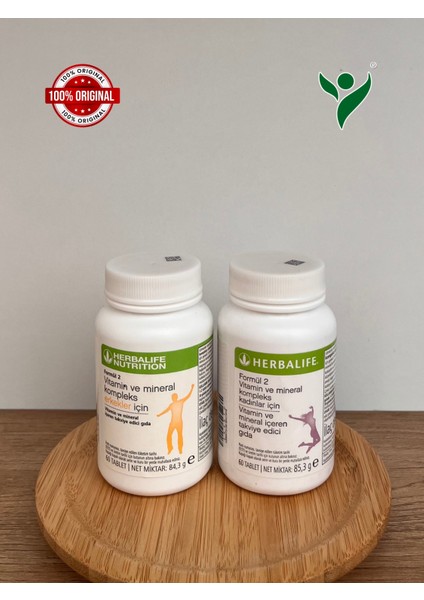 Formül 2 Vitamin ve Mineral Kompleks Kadınlar & Erkekler İçin - 60 Tablet