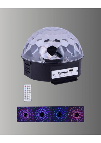 Uzaktan Kumandalı Rgb LED Disko Topu Bluetooth Hoparlörlü fırsatları