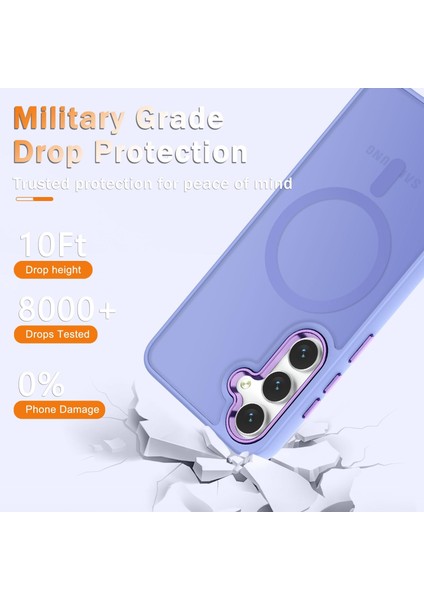 Samsung Galaxy A26 Uyumlu Ekran Koruyuculu Kılıf Magsafe Sarj Destekli Kamera Çıkıntılı Mat Kapak fiyatları