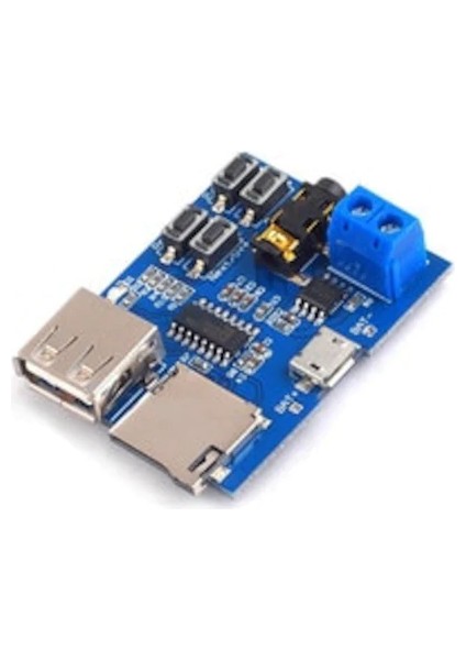 Tf Kart ve USB Girişli Mp3 Oynatıcı Amplifikatör Dekoder Modülü