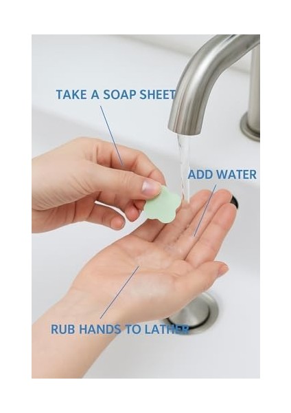 Vios Store Tek Kullanımlık Çiçek Şekilli Sihirli Sabun Kağıdı,taşınabilir Hijyenik El Yıkama Sabunu, Seyahat, Piknik ve Günlük Kullanım Için (2 Kutu) fiyatları