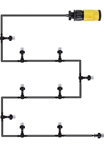 Veranda Sera Havuz Alanları Su Sisi Sistemi Dış Mekan Soğutma Kiti 10 Metre