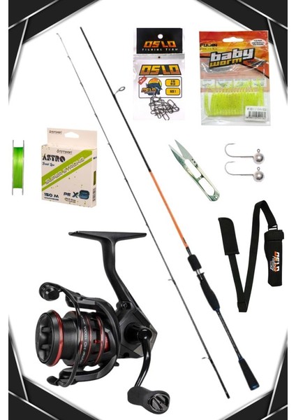 Action Game 225CM 2-12GR Ceymar 1000 8 Örgü Lrf Olta Seti