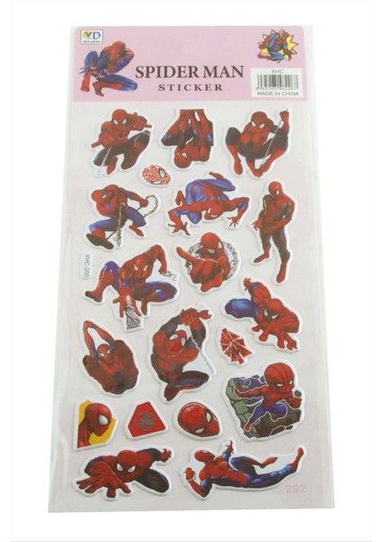 Örümcek Adam Kabartmalı Sticker