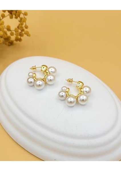 Top Incili Halka Çelik Küpe fiyatları