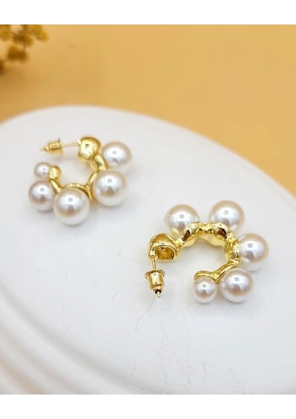 Top Incili Halka Çelik Küpe fırsatları