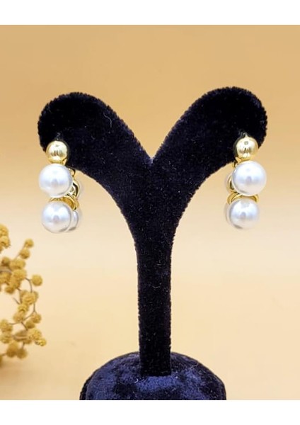 Top Incili Halka Çelik Küpe indirimleri