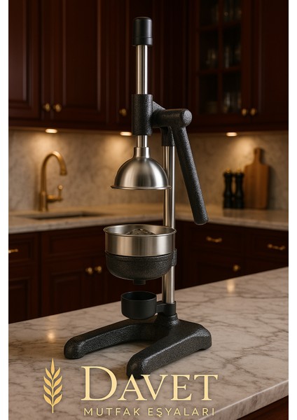 Döküm Nareciye Sıkacağı - Portakal Sıkacağı - Meyve Sıkacağı -Meyve Presi - Kollu Narenciye Sıkacağı