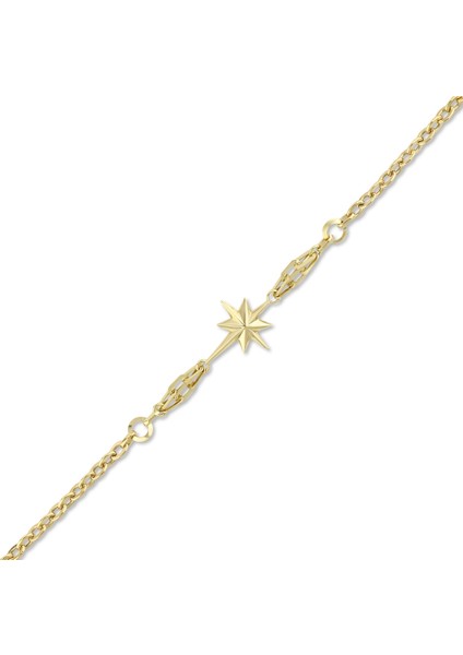 Altın Kutup Yıldızı Figürlü Bileklik - 14K fiyatları