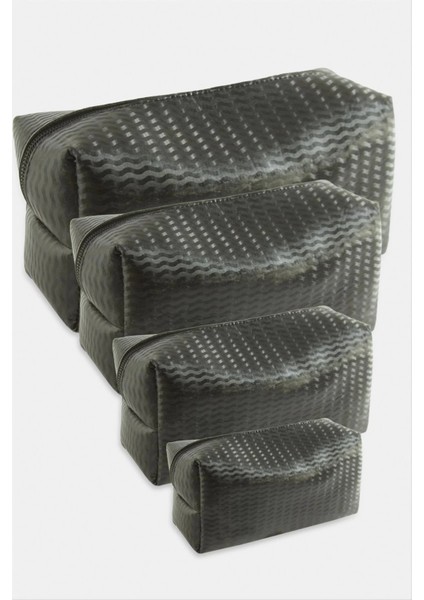 4 Adet El Tutmalı Makyaj Çantası