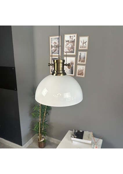 Linate Beyaz Silindir Eskitme Başlık Avize Tekli Sarkıt Salon Kuaför Dekoratif Aydınlatma indirimleri