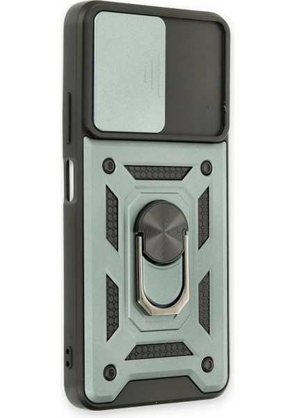 Xiaomi Redmi Note 11T Kılıf Pars Lens Yüzüklü Silikon - Yeşil fiyatları