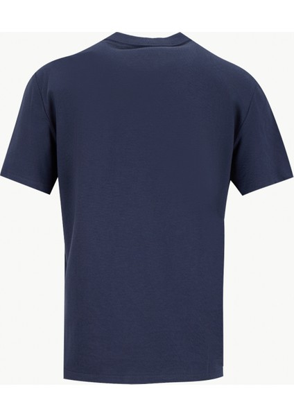 Bisiklet Yaka Düz Mavi Kadın T-Shirt LV047D873GVEK