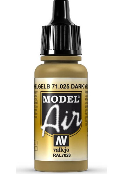 71025 18 ml. Dark Yellow, Model Air Serisi Model Boyası