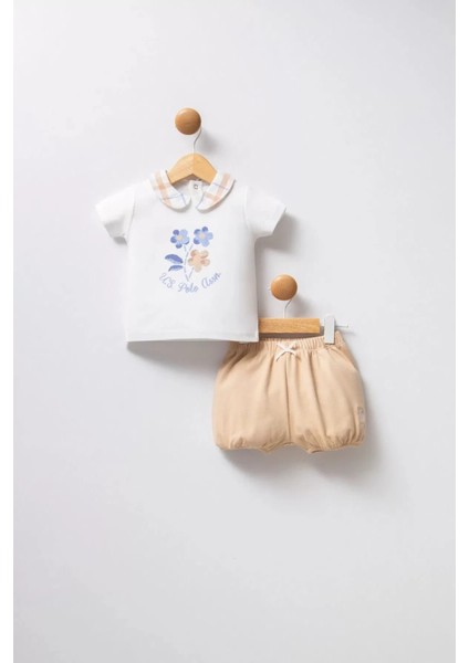 Litaetrend U.s Polo Bebek 2'li Takım USB2380 Beyaz