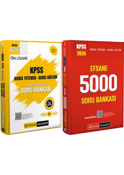 2026 Kpss Efsane 5000 Tamamı Çözümlü Soru Bankası - 2026 Kpss Ön Lisans Soru Bankası Çözümlü
