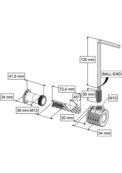 Asma Klozet Gizli Montaj Seti T1 – Üstten Montaj | Evrensel Uyumlu fiyatları