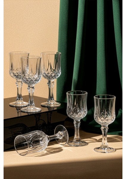 Capone Crystal Cam 6'lı Kahve Yanı Bardak 55 ml