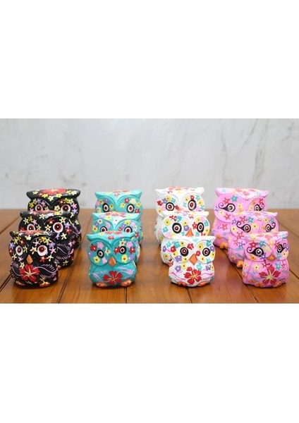 Ahşap 3'lü Baykuş Seti Model 3