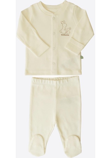 Organik New Basic Pijama Takımı Natural