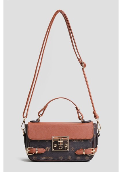 Çanta Baskılı 25YD7359 Kahverengi