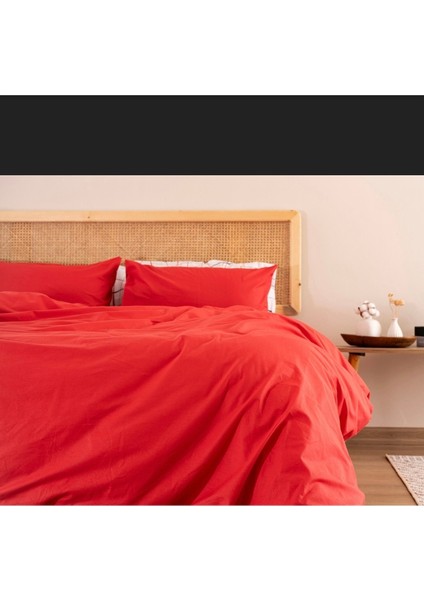 Çift Kişilik % 100 Pamuk Nevresim Takımı Vermıllon fiyatları