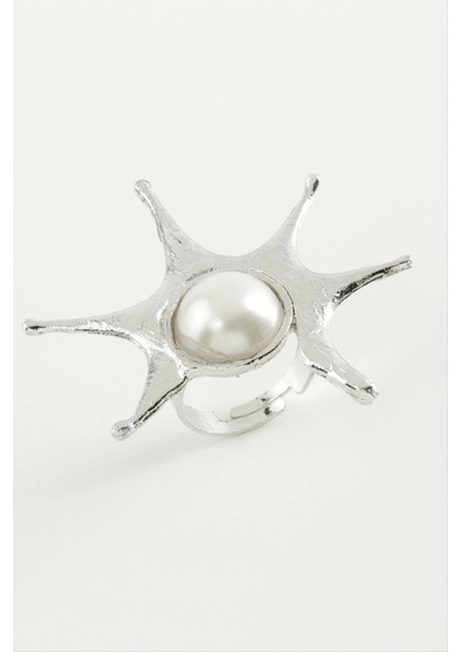 Güneş Inci Metal Yüzük