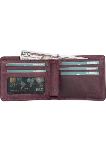 Pier Deri Erkek Cüzdan Tn4 Bordo modelleri