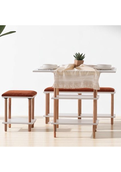 Pia Yemek Odası Takımı Beyaz fırsatları